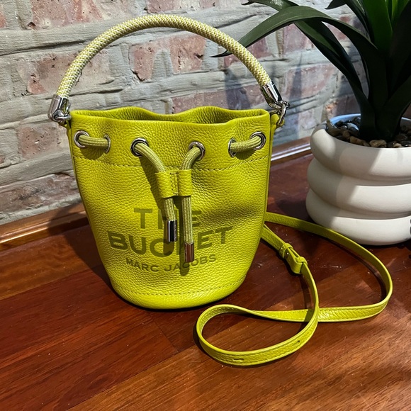 Marc Jacobs Handbags - Marc Jacobs Lime Green Mini Bucket Bag